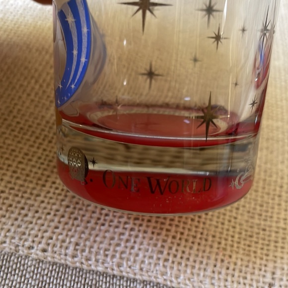 Disney Disneyland Four parks One World Mickey Mouse Fantasia lot of 2 Shot Glass - Picture 3 of 8